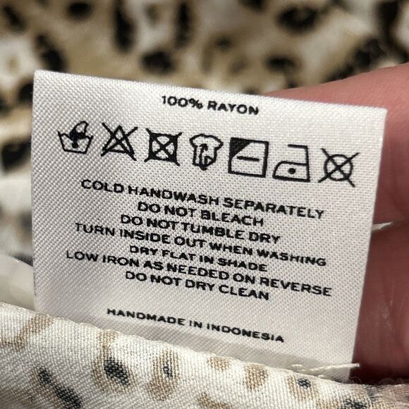 Faithfull The Brand Skirt Womens 4 Animal Print Midi Black Brown - Picture 4 of 7